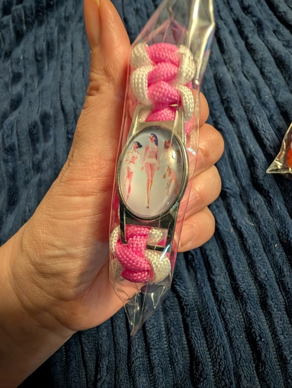 New K-pop Demon Hunters Pink Or Orange Braided Paracord Bracelets